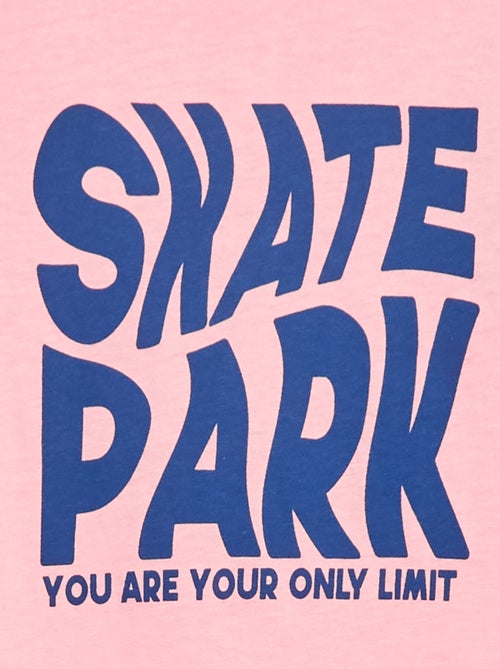 T-shirt estampado com mensagem - Kiabi