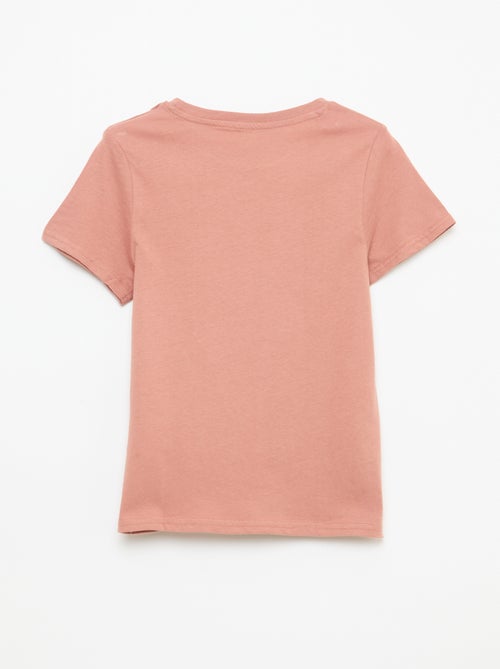 T-shirt estampado com mensagem - Kiabi