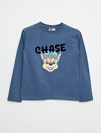 T-shirt estampado com motivo suave 'Patrulha Pata' em algodão