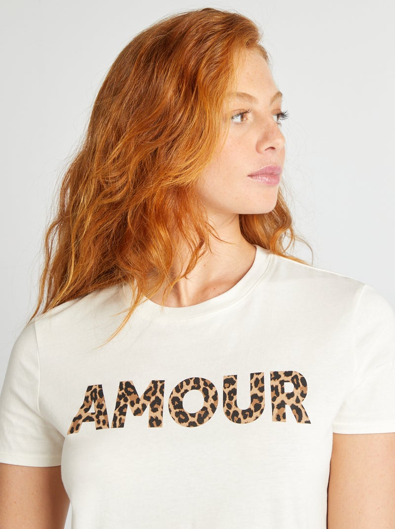 T-shirt estampado Cru - Kiabi