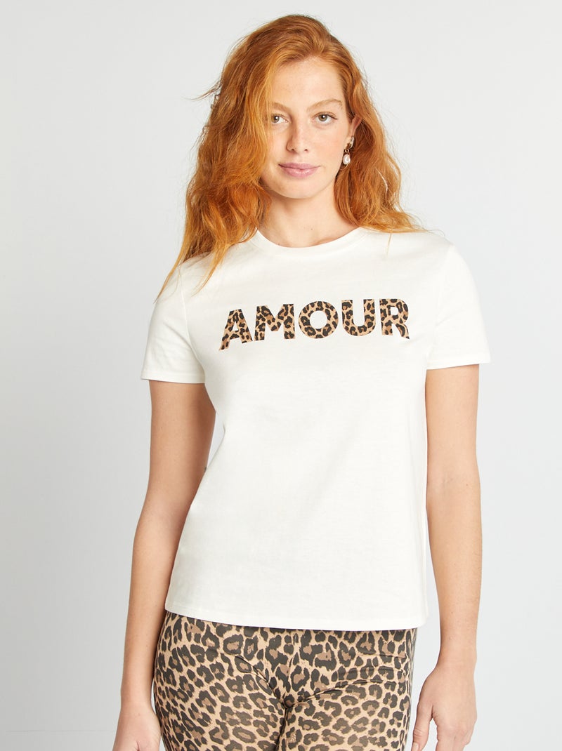 T-shirt estampado Cru - Kiabi