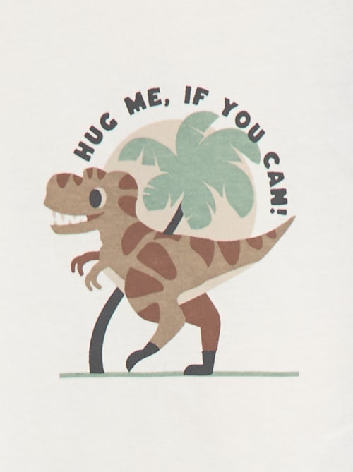 T-shirt estampado de dinossauro - Kiabi
