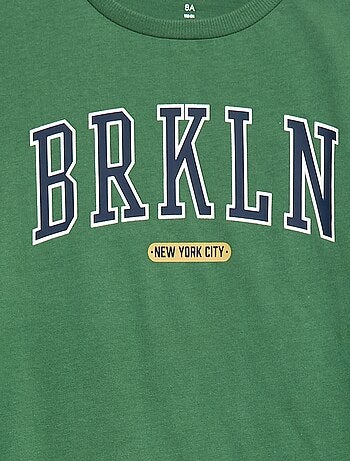 T-shirt estampado de manga comprida - coleção fácil de vestir