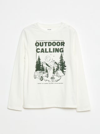 T-shirt estampado de manga comprida - So Easy