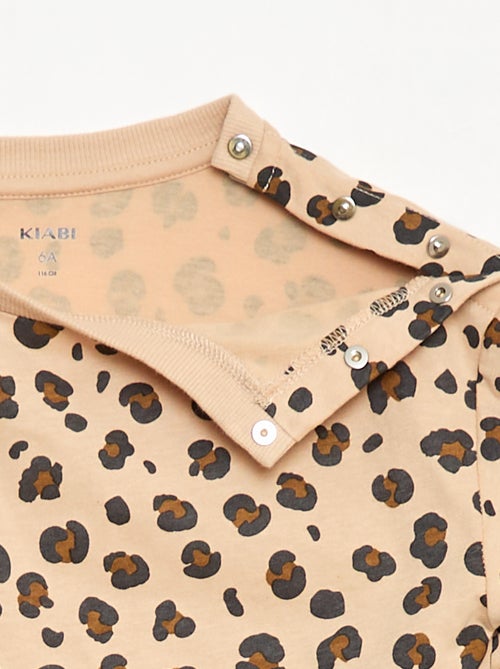 T-shirt estampado de manga comprida - So Easy - Kiabi