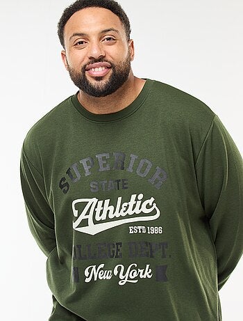 T-shirt estampado de mangas compridas