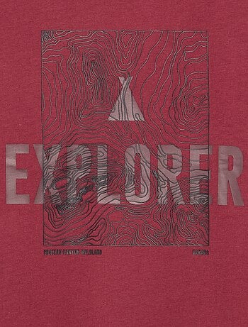 T-shirt estampado de manga comprida
