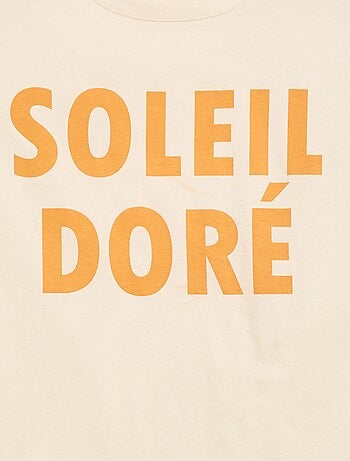 T-shirt estampado de manga curta - Fácil de Vestir