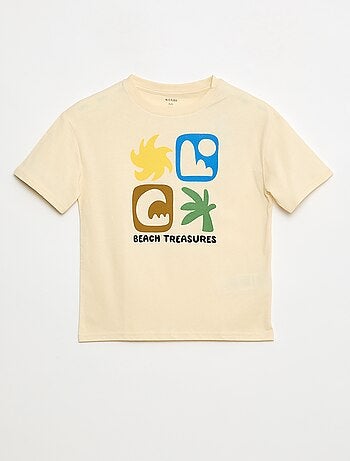 T-shirt estampado de manga curta