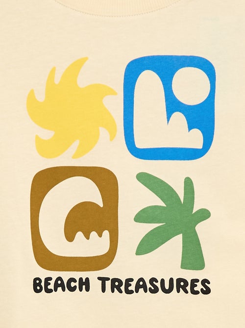 T-shirt estampado de manga curta - Kiabi