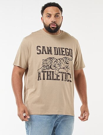 T-shirt estampado de manga curta