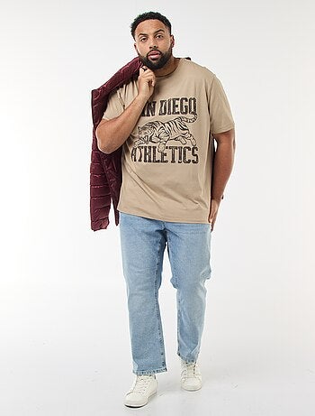 T-shirt estampado de manga curta