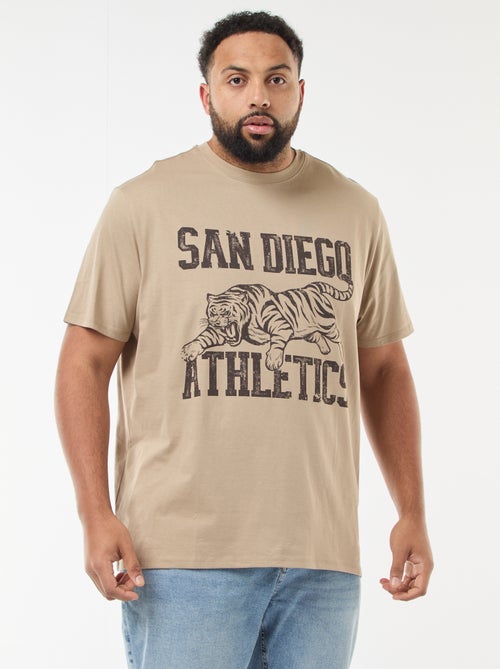 T-shirt estampado de manga curta - Kiabi