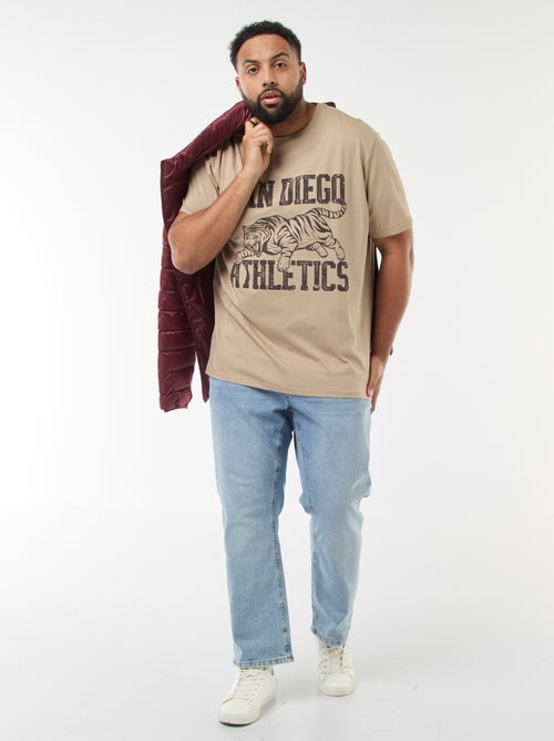 T-shirt estampado de manga curta - Kiabi