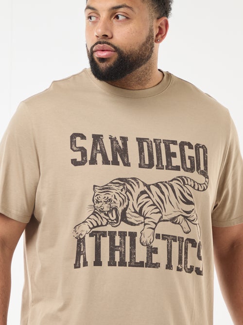 T-shirt estampado de manga curta - Kiabi