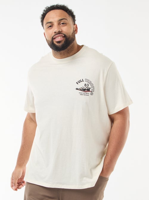 T-shirt estampado de manga curta - Kiabi