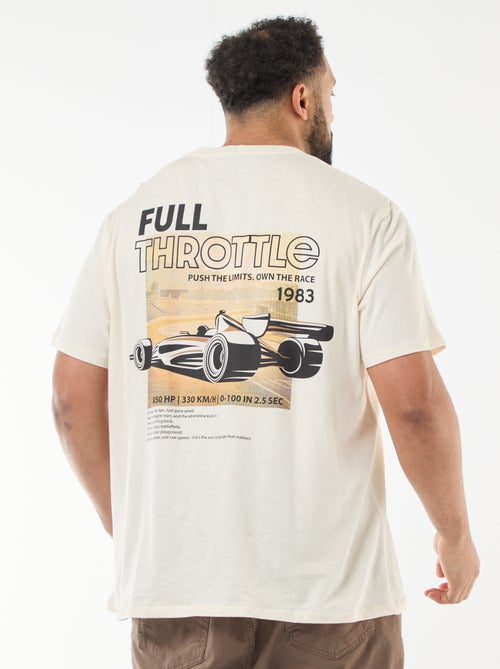 T-shirt estampado de manga curta - Kiabi