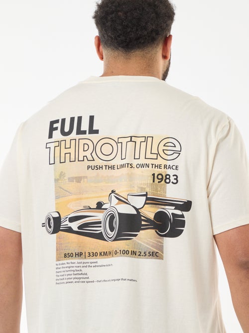 T-shirt estampado de manga curta - Kiabi