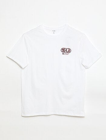 T-shirt estampado de manga curta