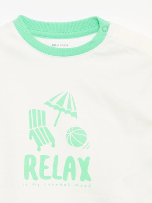 T-shirt estampado de manga curta - Kiabi