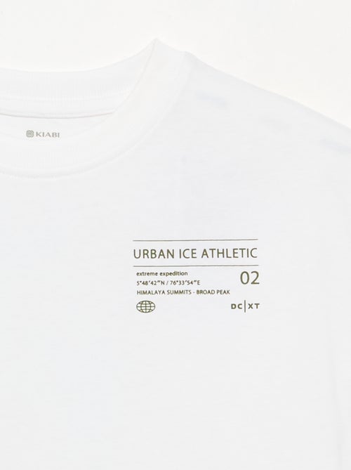 T-shirt estampado de manga curta - Kiabi