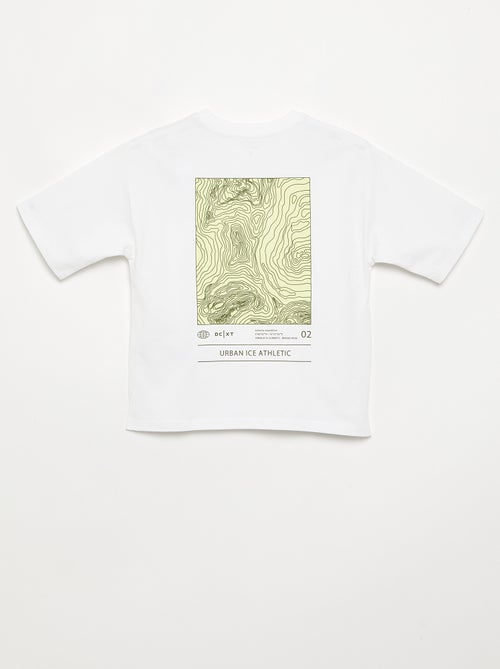 T-shirt estampado de manga curta - Kiabi