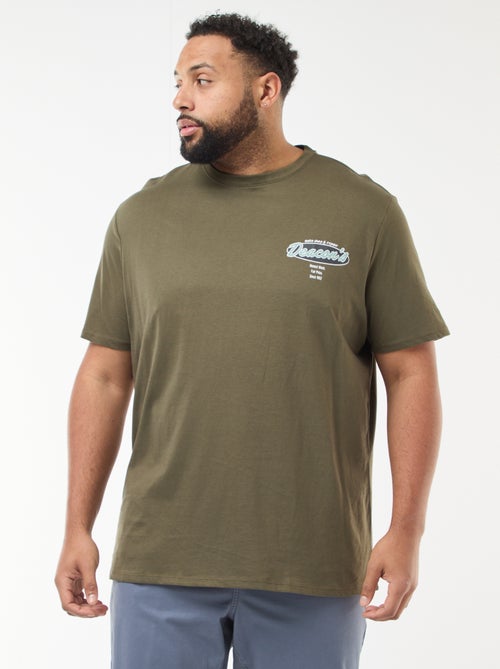 T-shirt estampado de manga curta - Kiabi