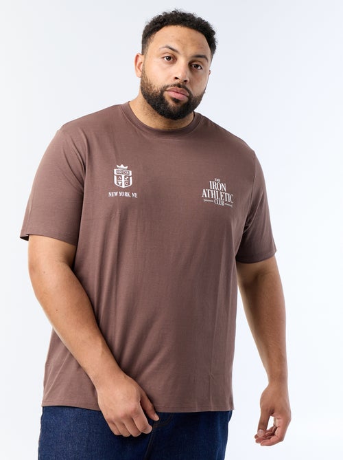 T-shirt estampado de manga curta - Kiabi