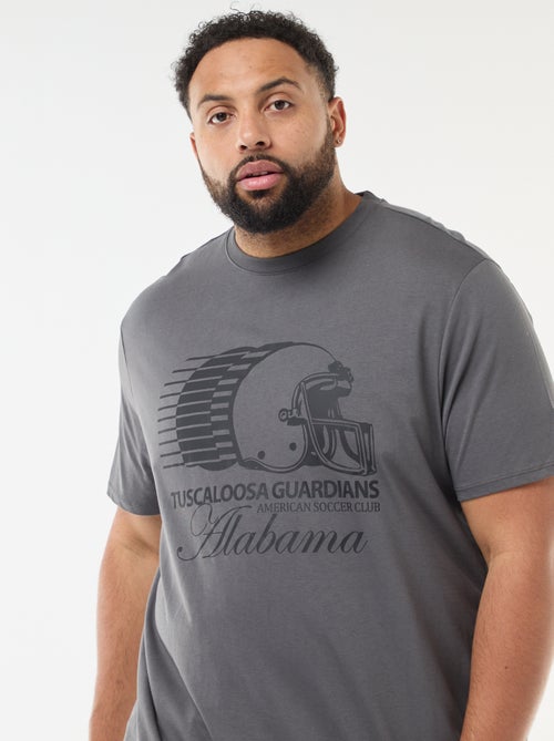 T-shirt estampado de manga curta - Kiabi