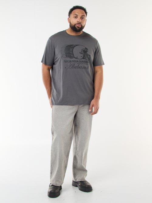 T-shirt estampado de manga curta - Kiabi