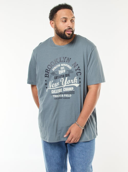 T-shirt estampado de manga curta - Kiabi