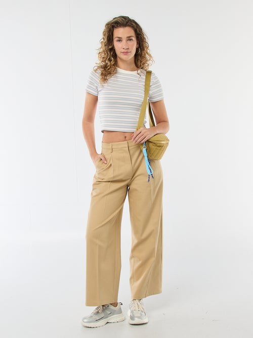 T-shirt estampado de manga curta com padrão - Kiabi