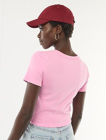 T-shirt estampado de manga curta com padrão