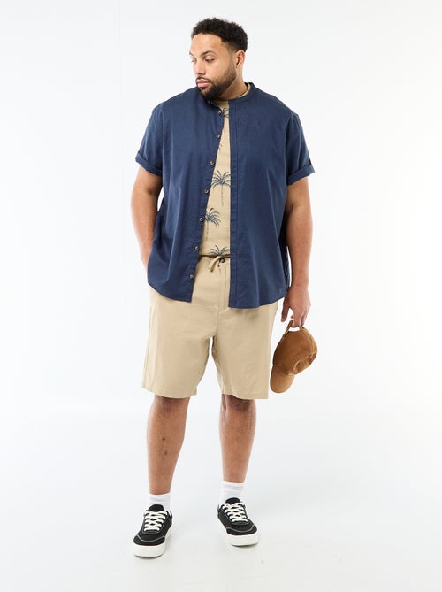 T-shirt estampado de manga curta e gola redonda - Kiabi