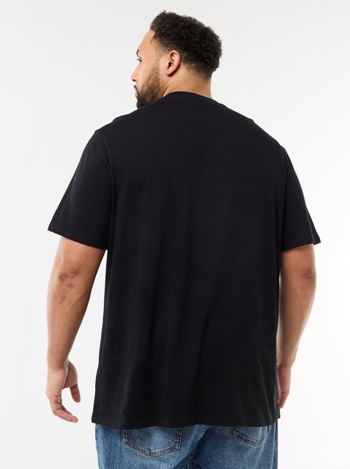 T-shirt estampado de manga curta e gola redonda - Kiabi