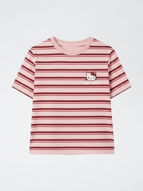 T-shirt estampado de manga curta e gola redonda - Kiabi