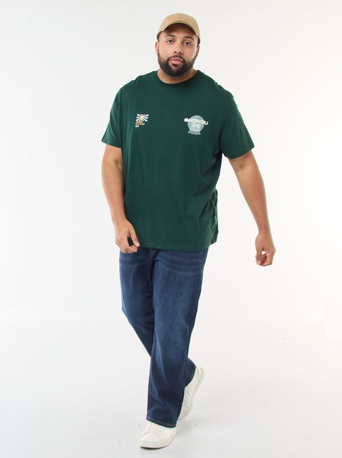 T-shirt estampado de manga curta - Kiabi