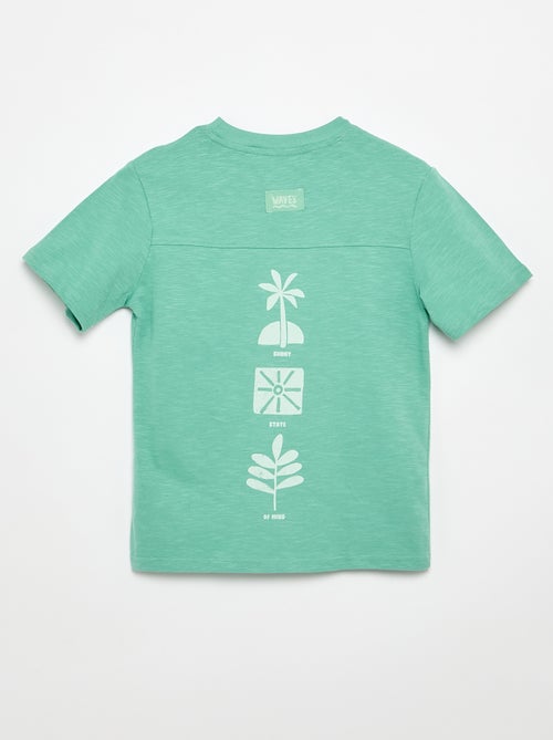 T-shirt estampado de manga curta - Kiabi