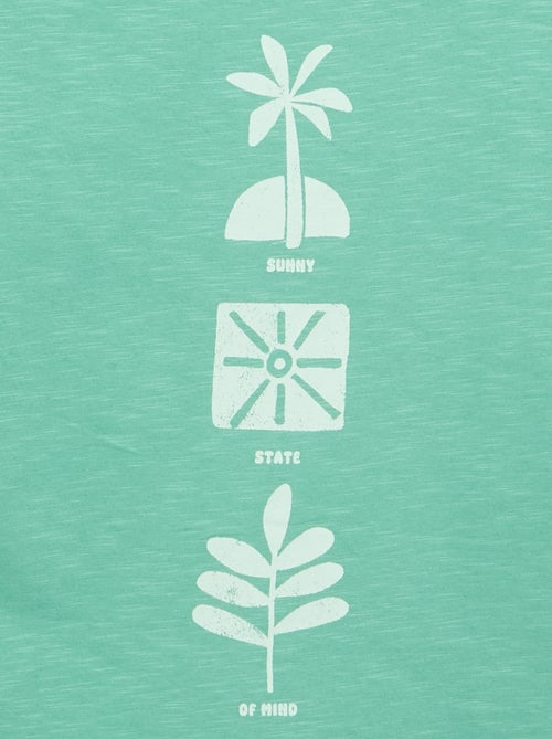 T-shirt estampado de manga curta - Kiabi