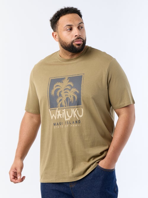 T-shirt estampado de manga curta - Kiabi