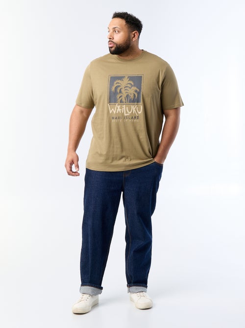 T-shirt estampado de manga curta - Kiabi