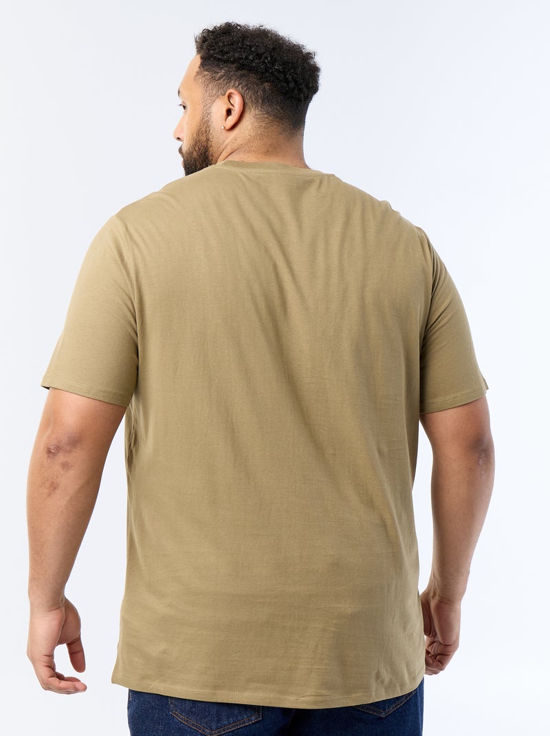 T-shirt estampado de manga curta Verde - Kiabi