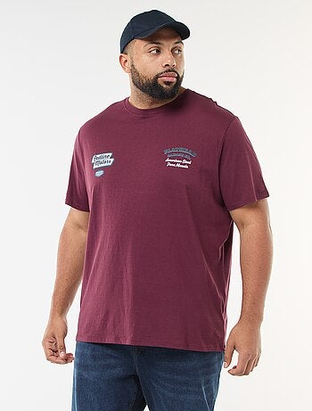 T-shirt estampado de manga curta