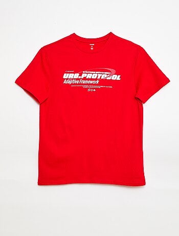 T-shirt estampado de manga curta