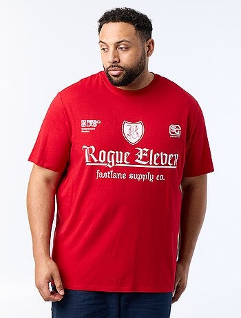 T-shirt estampado de manga curta