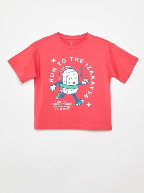 T-shirt estampado de manga curta - Kiabi