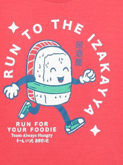 T-shirt estampado de manga curta - Kiabi