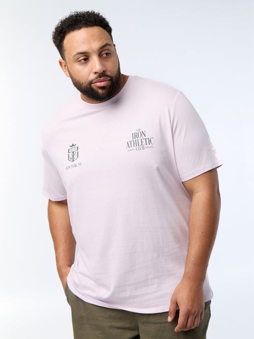 T-shirt estampado de manga curta - Kiabi