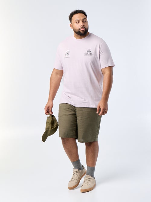 T-shirt estampado de manga curta - Kiabi