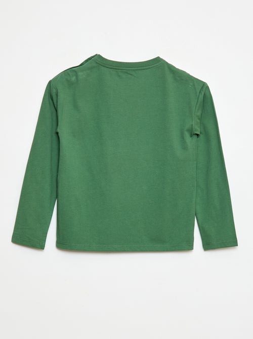 T-shirt estampado de mangas compridas - So Easy - Kiabi